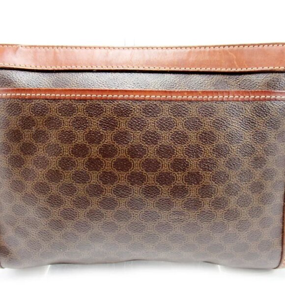 CELINE Clutch Bag Macadam PVC Leather Used Authentic - Picture 7 of 7